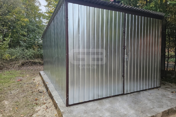 Ogłoszenie - Garaż blaszany 3x4m - Brama - ocynk - Dach spad w tył GB135. Zdjęcie 4