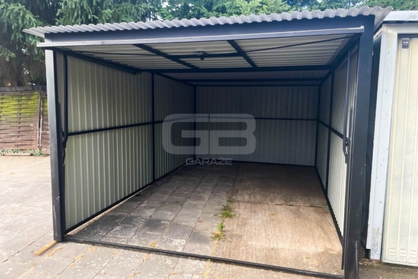 Ogłoszenie - Garaż blaszany 3x5 Brama - Biały  - Dach spad w tył GB138. Zdjęcie 7