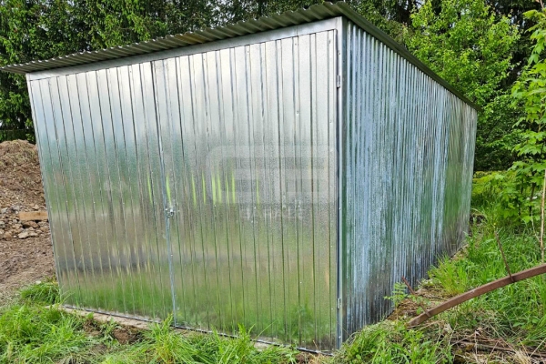 Ogłoszenie - Garaż blaszany 3x5m II gat. - blaszak na budowę - wolnostojący - brama - dach spad w tył GB126. Zdjęcie 5