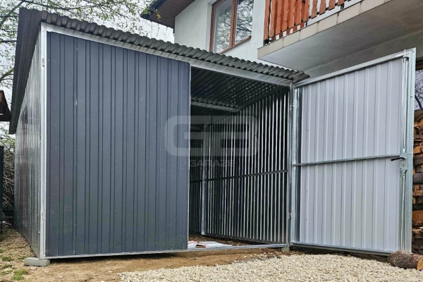 Ogłoszenie - Garaż 3×5 m blaszany – II gat – konstrukcja wolnostojąca – na budowe GB110. Zdjęcie 3