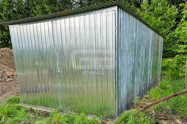 Ogłoszenie - Garaż 3×5 m blaszany – II gat – konstrukcja wolnostojąca – na budowe GB112. Zdjęcie 1