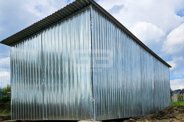 Ogłoszenie - Garaż 3×5 m blaszany – II gat – konstrukcja wolnostojąca – na budowe GB113. Zdjęcie 1