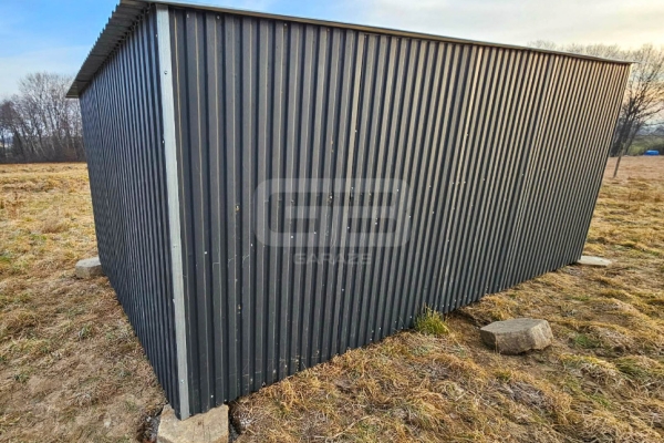 Ogłoszenie - Garaż 3×5 m blaszany – II gat. – konstrukcja wolnostojąca – na budowe GB114. Zdjęcie 4