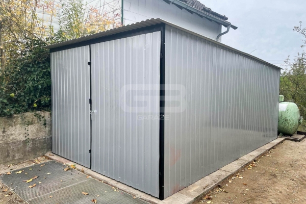 Ogłoszenie - Garaż blaszany 3x5 Brama dwuskrzydłowa - biały - spad w tył GB140. Zdjęcie 6