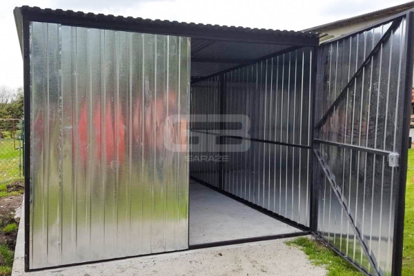 Ogłoszenie - Garaż blaszany 3x5 Brama ocynk - spad w tył GB142. Zdjęcie 4