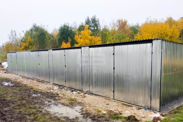 Ogłoszenie - GARAŻ BLASZANY RZĄD 17,5m x 5m - spad tył 4x Brama ocynk GB188. Zdjęcie 5