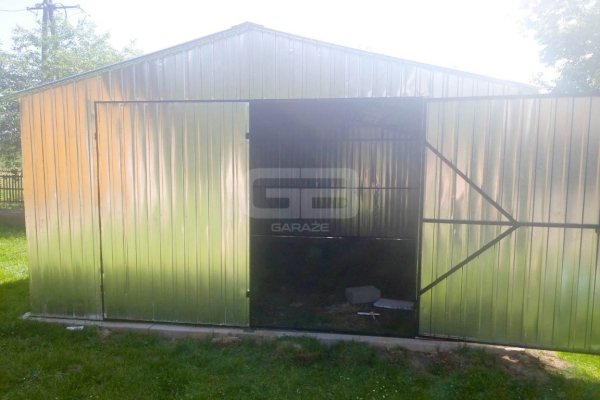 Ogłoszenie - Garaż blaszany 4x6 Brama - ocynk - dwuspad GB165. Zdjęcie 2