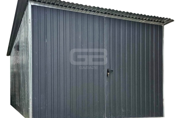 Ogłoszenie - Blaszany garaż 3×5 m II gat – garaż budowlany – wolnostojący – brama – dach spad w tył GB108. Zdjęcie 1