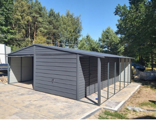 Ogłoszenie - Garaż Premium 6×6 + Wiata 1m. Zdjęcie 1