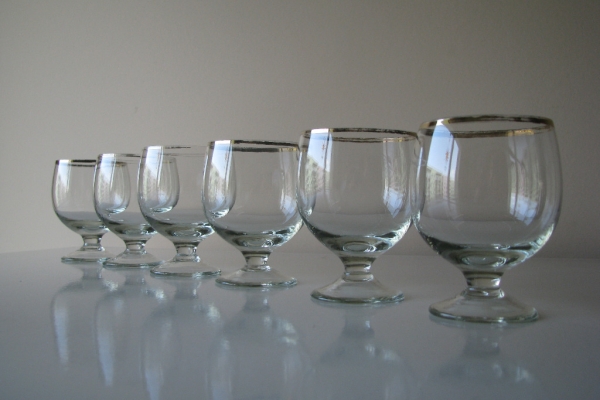 Ogłoszenie - Koniakówki lampki kieliszki na koniak brandy 6 szt retro PRL. Zdjęcie 3