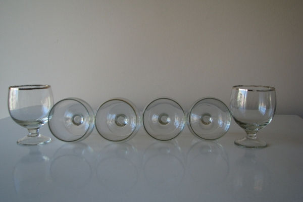 Ogłoszenie - Koniakówki lampki kieliszki na koniak brandy 6 szt retro PRL. Zdjęcie 8