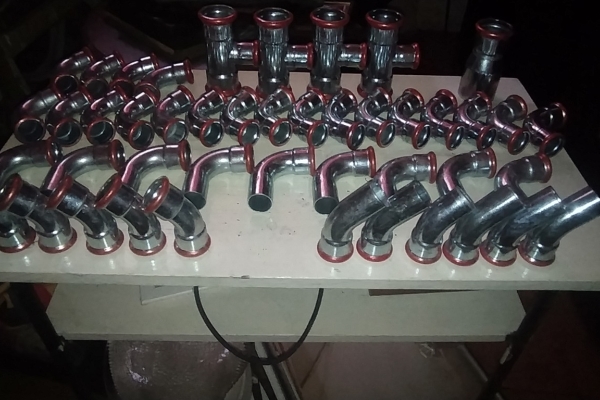 Ogłoszenie - kształtki Geberit Mapress C-S tahl 35 mm + 50 mm – 46 szt. (Nowe). Zdjęcie 2