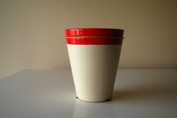 Ogłoszenie - Ceramiczne naczynko, osłonka na doniczkę z serduszkiem wazon – Walentynki. Zdjęcie 2