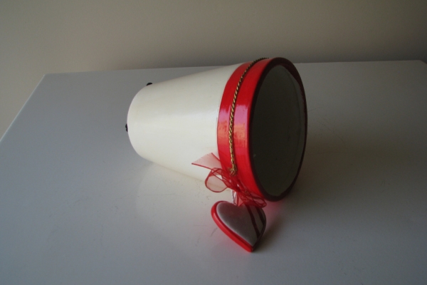 Ogłoszenie - Ceramiczne naczynko, osłonka na doniczkę z serduszkiem wazon – Walentynki. Zdjęcie 4