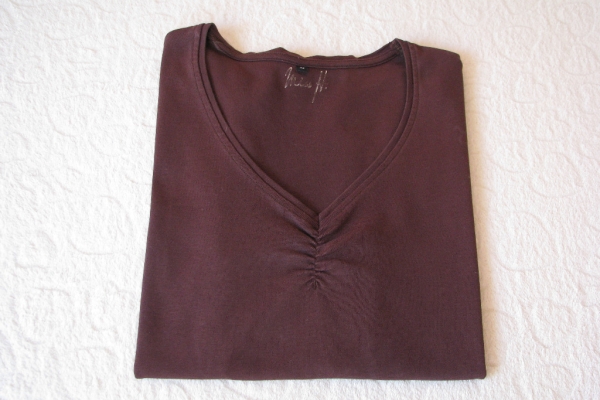 Ogłoszenie - Brązowa koszulka, bluzka z krótkim rękawem, T-shirt, rozm. 42 / L. Zdjęcie 6