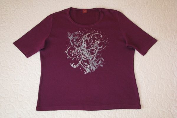 Ogłoszenie - Koszulka OLSEN ze zdobieniami, bluzka z krótkim rękawem, T-shirt, rozm. L/XL. Zdjęcie 5