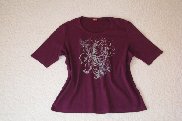 Ogłoszenie - Koszulka OLSEN ze zdobieniami, bluzka z krótkim rękawem, T-shirt, rozm. L/XL. Zdjęcie 1