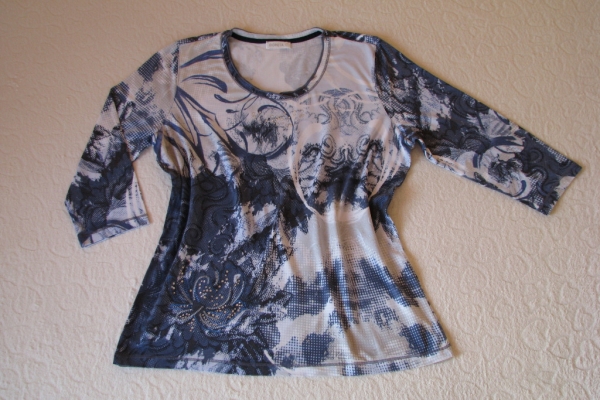 Ogłoszenie - Koszulka damska, bluzka z rękawem 3/4, rozm. M / L cekiny. Zdjęcie 1