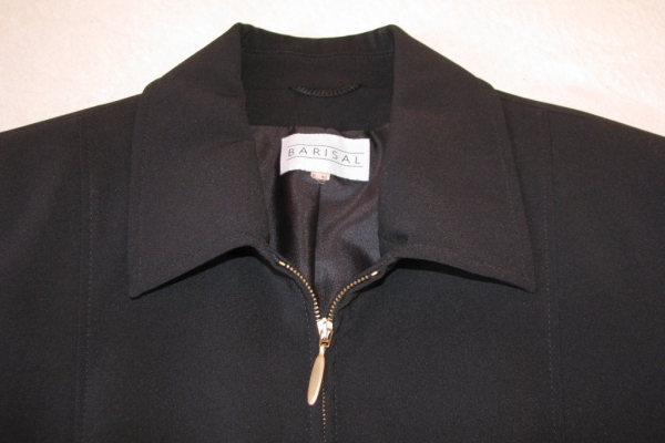 Ogłoszenie - Czarny, klasyczny żakiet na zamek, marynarka, blezer, rozm. 42 / XL. Zdjęcie 6