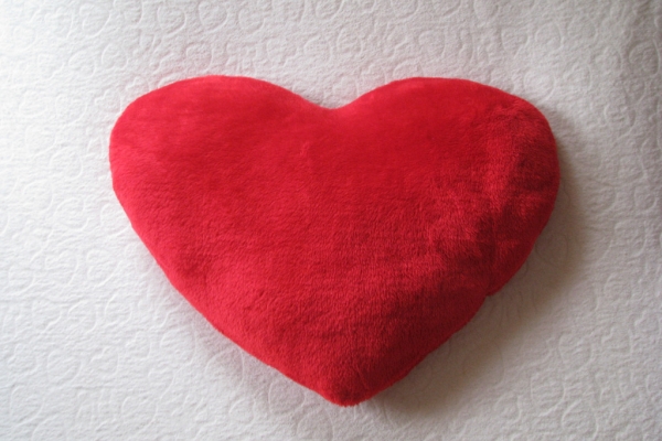 Ogłoszenie - Poduszka – serce na Walentynki - pluszowa przytulanka 60 x 45 cm. Zdjęcie 1