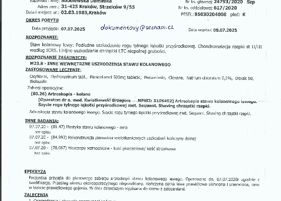 Ogłoszenie - Wypis Szpitalny, Karta Informacyjna, Upoważnienia, Pozwolenia. Zdjęcie 2