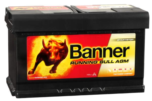 Ogłoszenie - Akumulator Banner Running Bull 58001 AGM 80Ah 800A. Zdjęcie 1