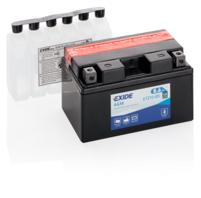 Ogłoszenie - Akumulator motocyklowy EXIDE ETZ10-BS YTZ10-BS 12V 8.6Ah 145A EN L+. Zdjęcie 1