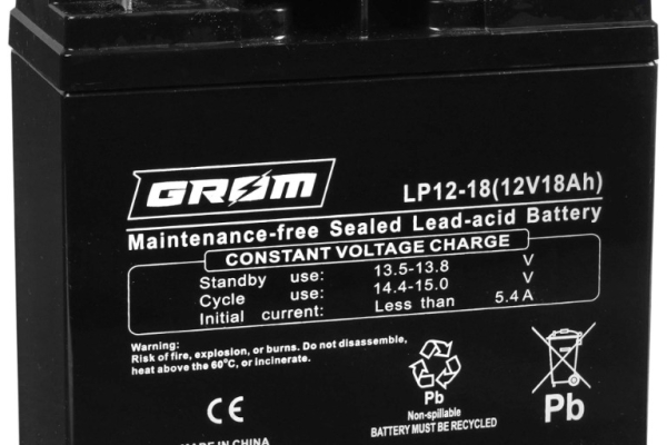 Ogłoszenie - Akumulator żelowy GROM 12V 18Ah LP12-18. Zdjęcie 1