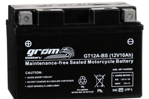 Ogłoszenie - Akumulator motocyklowy GROM GT12A-BS YT12A-BS 12V 10Ah 180A L+. Zdjęcie 1