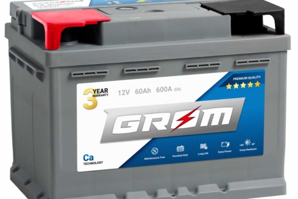 Ogłoszenie - Akumulator GROM Premium 60Ah 600A EN DTR P+/L+. Zdjęcie 1