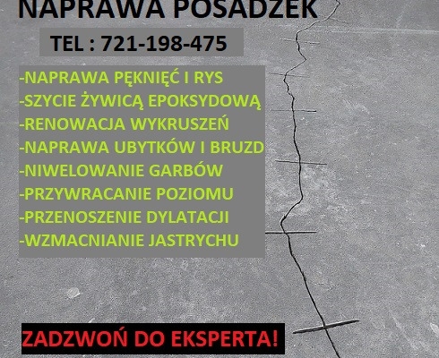 Ogłoszenie - NAPRAWA PĘKNIĘĆ POSADZEK / RENOWACJA WYLEWEK KRUSZĄCYCH SIĘ / SZLIFOWANIE GARBÓW / SZYCIE RYS JASTRYCHU ŻYWICĄ. Zdjęcie 3