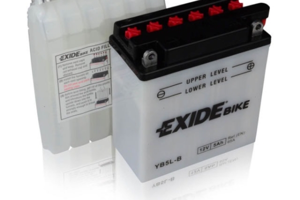 Ogłoszenie - Akumulator motocyklowy EXIDE EB5L-B YB5L-B 12V 5Ah 65A EN P+. Zdjęcie 1