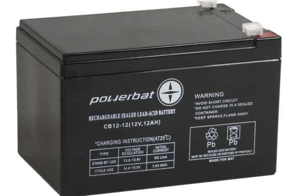 Ogłoszenie - Akumulator żelowy POWERBAT CB 12-12 12V 12Ah. Zdjęcie 1