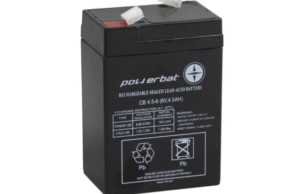 Ogłoszenie - Akumulator żelowy POWERBAT CB 4.5-6 6V 4.5Ah. Zdjęcie 1