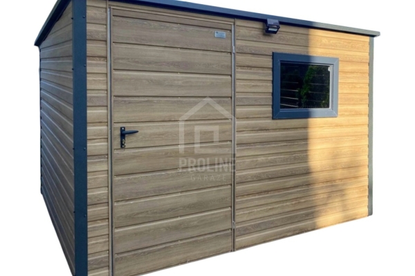 Ogłoszenie - Schowek – domek ogrodowy 3×2 – drzwi – okno - drewnopodobny – dach spad w tył PLG262. Zdjęcie 1