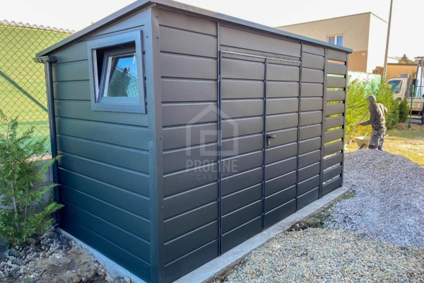 Ogłoszenie - Schowek – Domek Ogrodowy 3,2×2 – Wiata 0,7×2 – Brama – Okno – Antracyt – Rynny - Dach Spad w tył PLG230. Zdjęcie 2