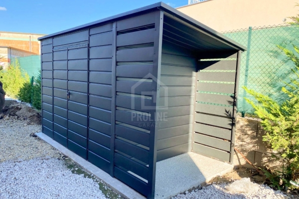 Ogłoszenie - Schowek – Domek Ogrodowy 3,2×2 – Wiata 0,7×2 – Brama – Okno – Antracyt – Rynny - Dach Spad w tył PLG230. Zdjęcie 3