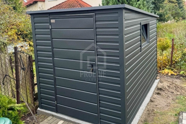 Ogłoszenie - Schowek – Domek Ogrodowy 2×3m  – Drzwi – Okno – Antracyt – Dach Spad w tył PLG229. Zdjęcie 4