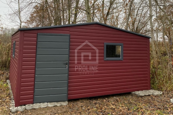 Ogłoszenie - Schowek - Domek ogrodowy 5x4m - drzwi - Antracyt - wiśnia - 2x okna Dach dwuspadowy PLG197. Zdjęcie 2