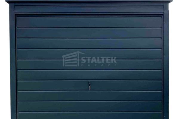 Ogłoszenie - Garaż blaszany 3x6m - Brama uchylna - antracyt - dach spad w tył  ST154. Zdjęcie 1