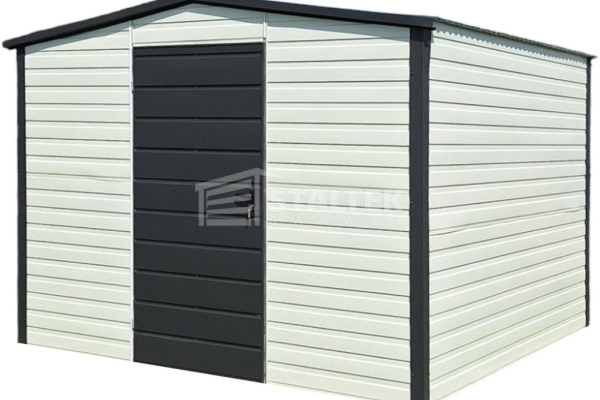 Ogłoszenie - Schowek - Domek ogrodowy - 3x3m - drzwi - antracyt - biały - dach dwuspadowy ST187. Zdjęcie 1