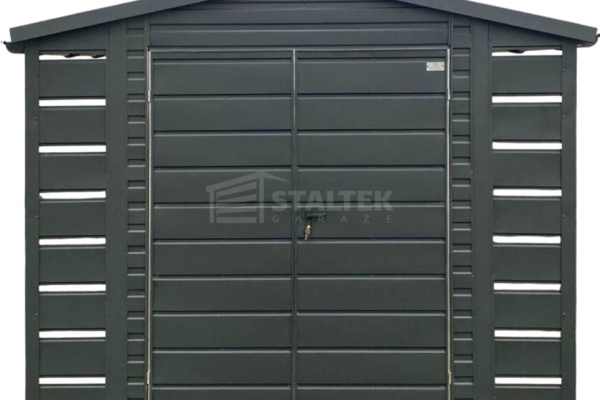 Ogłoszenie - Domek ogrodowy - schowek - 2x3m 2xwiata 0,5x3m brama dwuskrzydłowa dach dwuspadowy blachodachówka rynny ST226. Zdjęcie 1