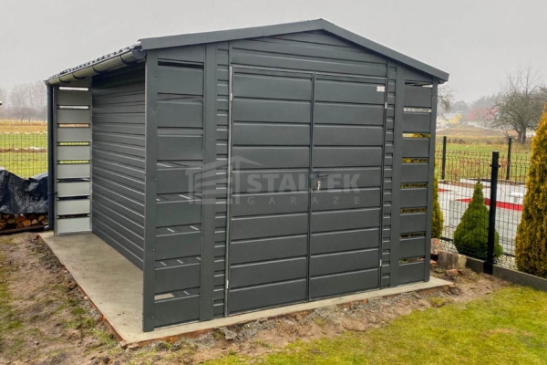 Ogłoszenie - Domek ogrodowy - schowek - 2x3m 2xwiata 0,5x3m brama dwuskrzydłowa dach dwuspadowy blachodachówka rynny ST226. Zdjęcie 3