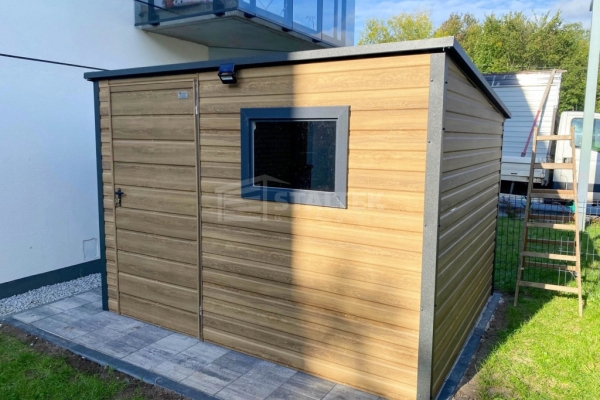 Ogłoszenie - Schowek – domek ogrodowy 3×2 – drzwi – okno - drewnopodobny – dach spad w tył ST253. Zdjęcie 4