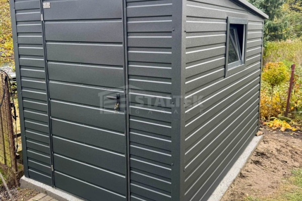 Ogłoszenie - Schowek – Domek Ogrodowy 2×3m  – Drzwi – Okno – Antracyt – Dach Spad w tył ST220. Zdjęcie 3