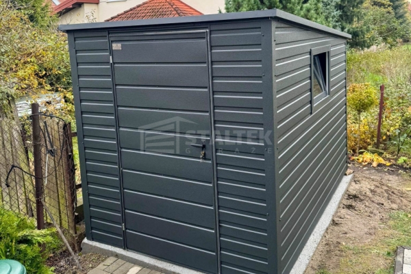 Ogłoszenie - Schowek – Domek Ogrodowy 2×3m  – Drzwi – Okno – Antracyt – Dach Spad w tył ST220. Zdjęcie 4