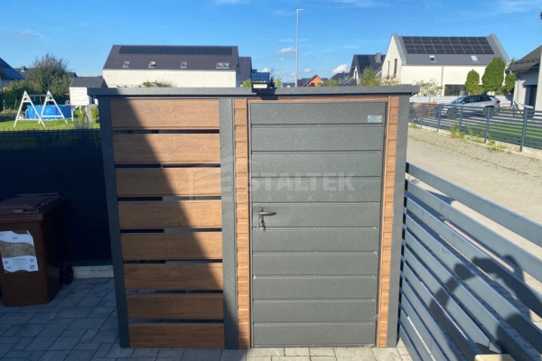 Ogłoszenie - Schowek – domek ogrodowy 1,5×1,5 – wiata 1×1,5 – drzwi – drewnopodobny – dach spad w tył ST236. Zdjęcie 3