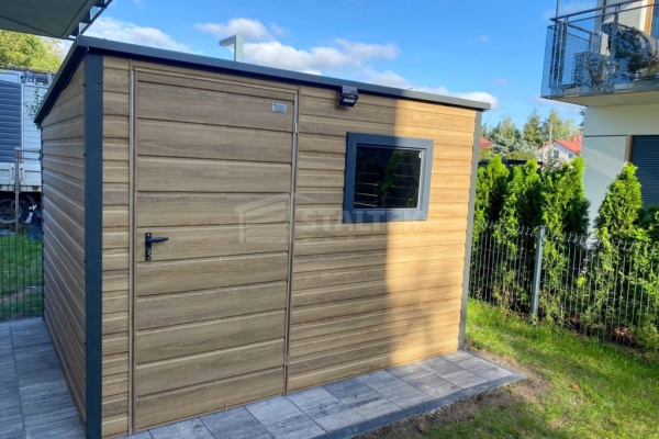 Ogłoszenie - Schowek – domek ogrodowy 3×2 – drzwi – okno - drewnopodobny – dach spad w tył ST253. Zdjęcie 2