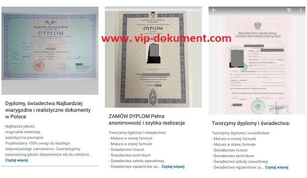 Ogłoszenie - Kup dyplom licencjat, Kup dyplom magistra z wpisem.. Zdjęcie 1
