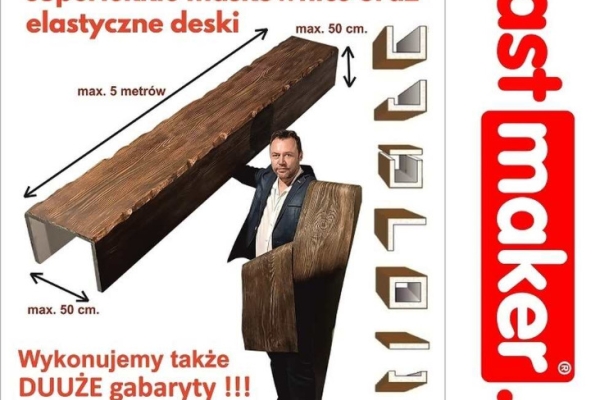 Ogłoszenie - Na wymiar - Maskowanice belki rustykalne styropianowe - Maskownica prosto od producenta. Zdjęcie 1